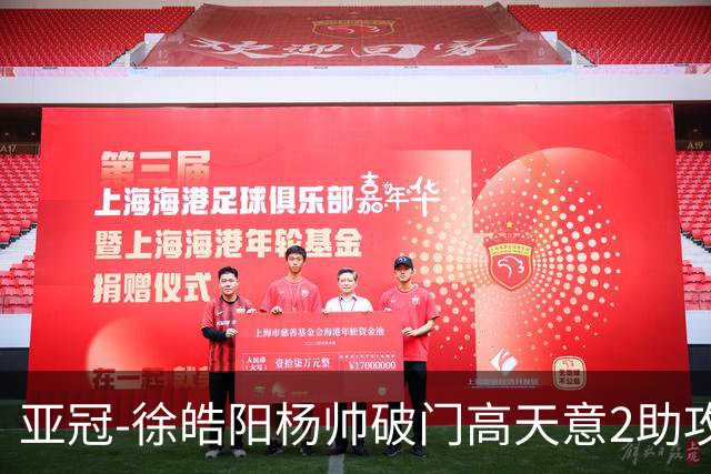 亚冠-徐皓阳杨帅破门高天意2助攻 申花2-1淡滨尼流浪者